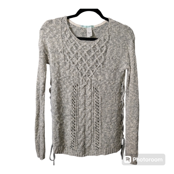 Maurices Small Side Lace-Up Sweater - Picture 1 of 5